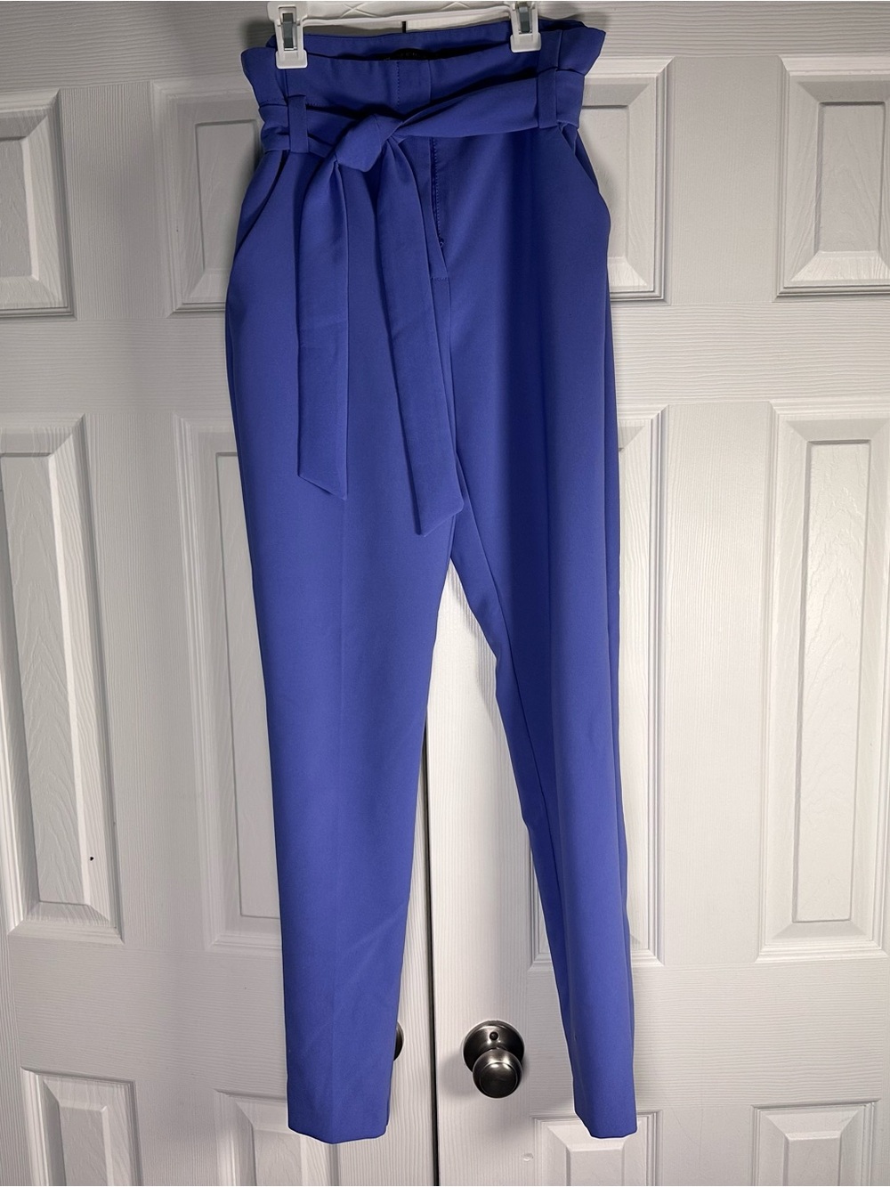 High-Waist Tie Dress Pants